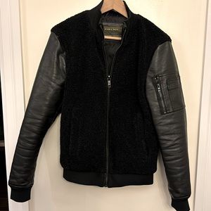 Zara men's jacket vegan leather